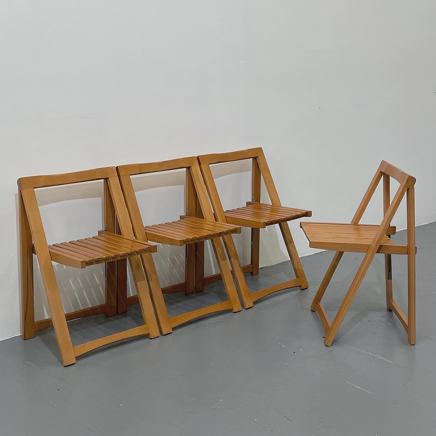 Vintage Teak Folding Chairs by Aldo Jacober (ONLY 1 LEFT)
