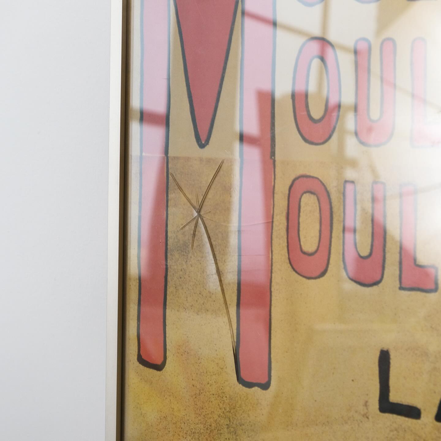 Vintage Mouline Rouge Framed oversize print