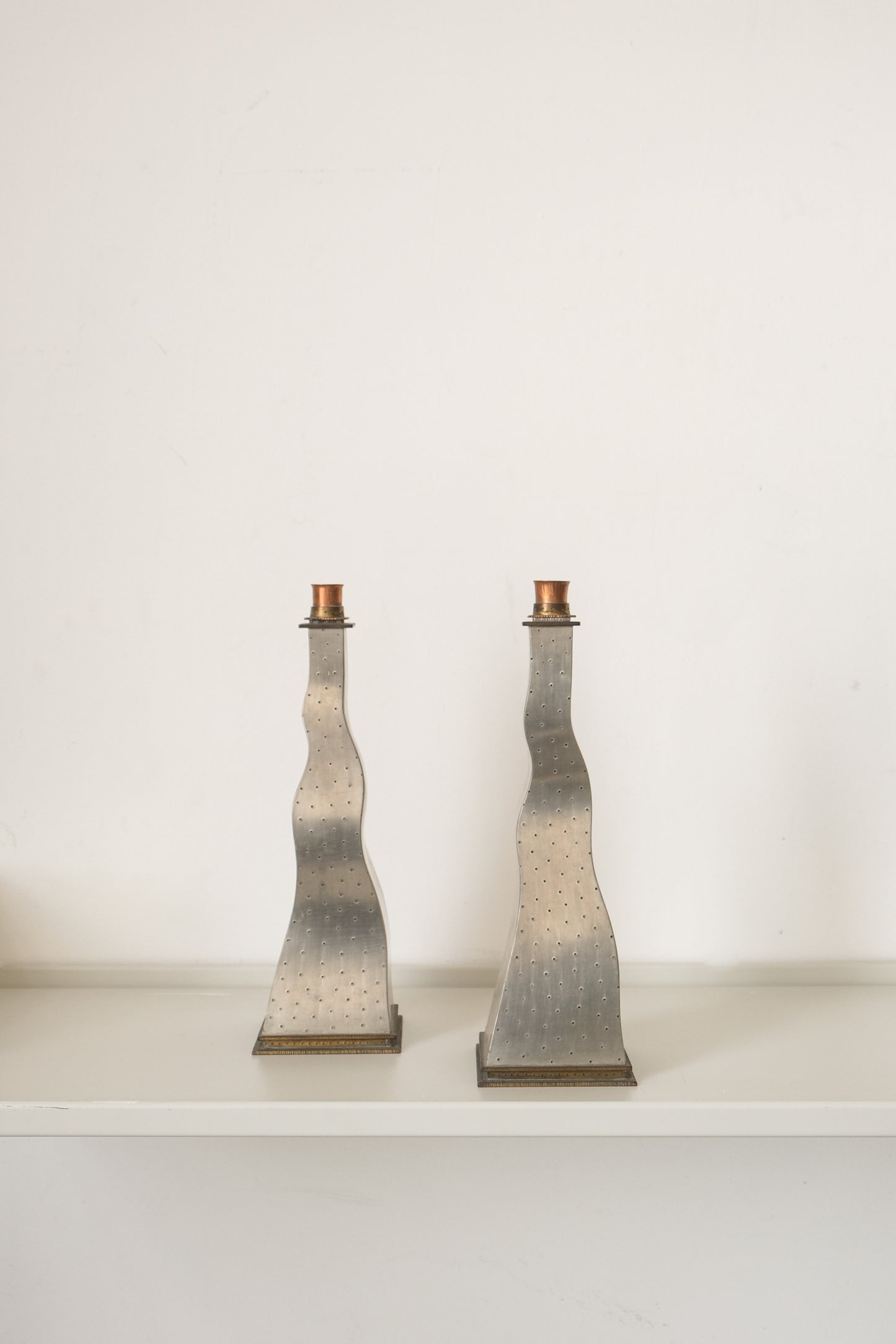 Vintage Candlestick signed by Jon Michael Route 1990(pair)