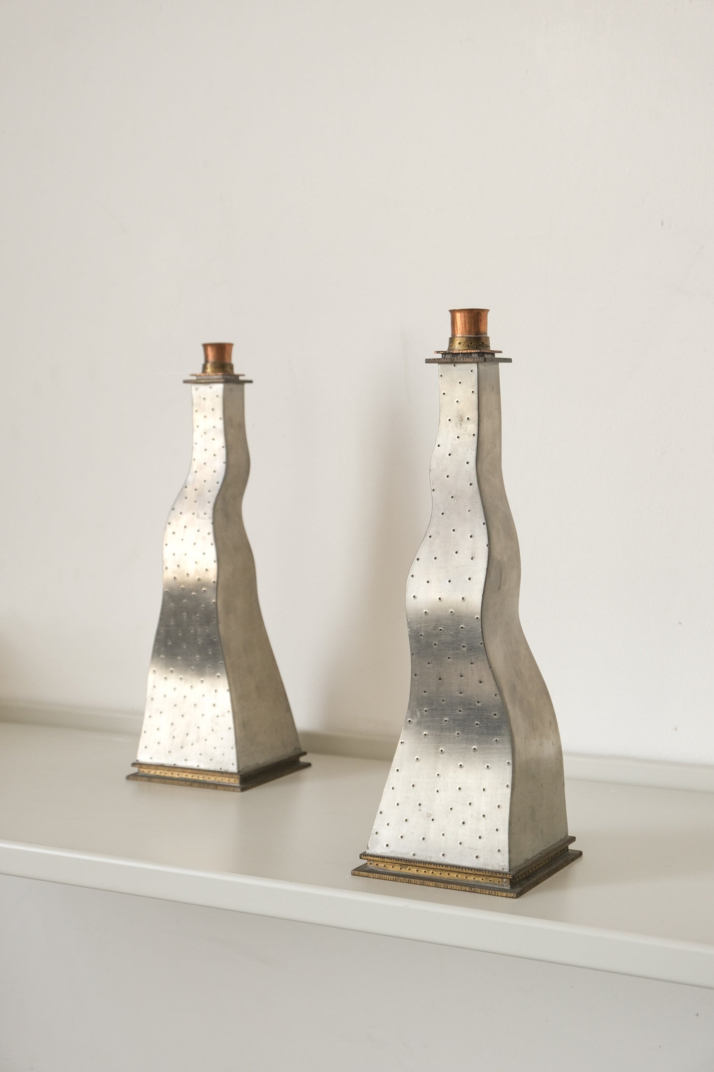 Vintage Candlestick signed by Jon Michael Route 1990(pair)