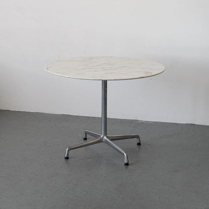 Eames Aluminum Base + Marble Round Top